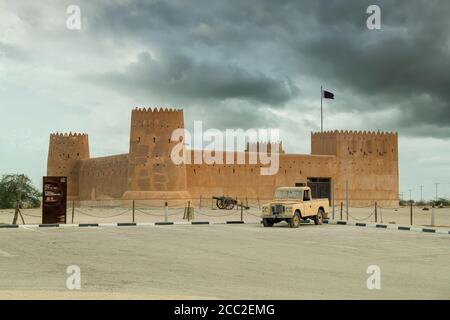 Al Zubara Fort, eine historische militärische Festung in Katar Stockfoto