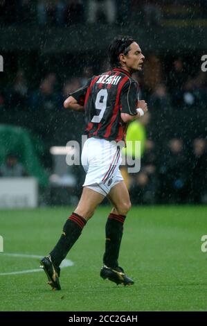 Mailand Italien , 02. Mai 2007, 'SAN SIRO' Stadion, UEFA Champions League 2006/2007, AC Mailand - FC Manchester United: Filippo Inzaghi während des Spiels Stockfoto