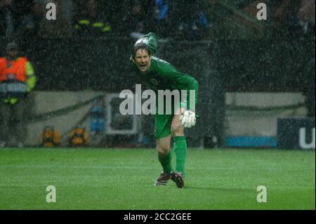 Mailand Italien , 02. Mai 2007, 'SAN SIRO' Stadion, UEFA Champions League 2006/2007, AC Mailand - FC Manchester United: Edwin Van der Sar während des Spiels Stockfoto