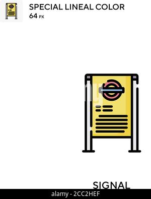 Signal Special Lineal Farbe Vektor-Symbol. Signalsymbole für Ihr Geschäftsprojekt Stock Vektor
