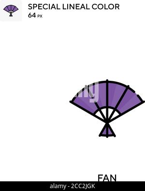 Fan Special Lineal Farbe Vektor-Symbol. Fan-Symbole für Ihr Geschäftsprojekt Stock Vektor