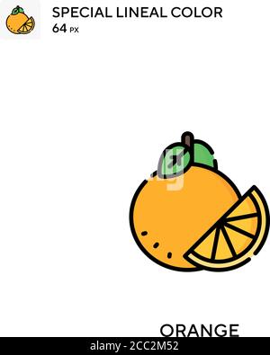Oranges spezielles lineales Farbvektorsymbol. Orangefarbene Symbole für Ihr Geschäftsprojekt Stock Vektor