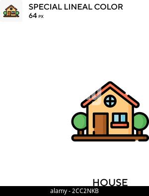 House Special Lineal Farbe Vektor-Symbol. Haus Symbole für Ihr Business-Projekt Stock Vektor