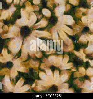 Blumen in gedeckten Farben Stockfoto