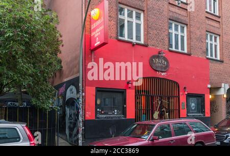 Hamburg, Deutschland. August 2020. Der Hamburger Musikclub Indra in der Großen Freiheit. Vor sechzig Jahren begann hier die Karriere der Beatles. Quelle: Markus Scholz/dpa/Alamy Live News Stockfoto