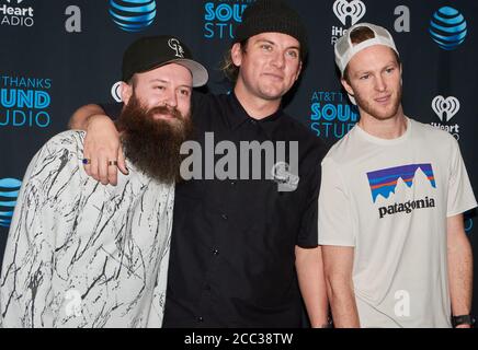 BALA CYNWYD, PA, USA - 08. MAI 2019: Die amerikanische Indie Rock Band Judah & The Lion besuchen Radio 104.5's Performance Theatre. Stockfoto