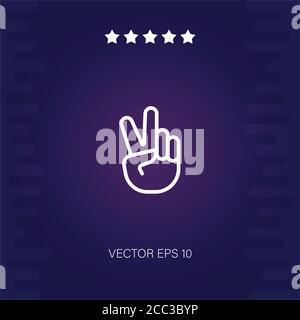 Peace Vektor-Symbol moderne Illustration Stock Vektor