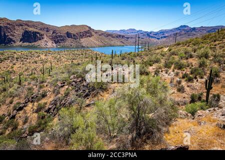 Apache Trail Scenic Drive Stockfoto