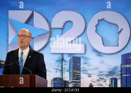 Milwaukee, Usa. August 2020. Tom Perez, Vorsitzender des Democratic National Committee, spricht am Dienstag, den 18. August 2020, in der zweiten Nacht der virtuellen Democratic National Convention 2020 in Milwaukee, Wisconsin. Pool Foto von Brian Snyder/UPI Kredit: UPI/Alamy Live Nachrichten Stockfoto