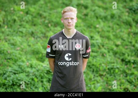 Hamburg, Deutschland. August 2020. Fußball, 2. Bundesliga, FC St. Pauli, Offizielle Fotogelegenheit vor Bundesliga-Start: Jannes Wieckhoff Credit: Tay Duc Lam/Witters/dpa/Alamy Live News Stockfoto