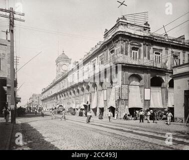 Das Alte Havanna. Der Mercado Tocon. Kuba. 1904 Stockfoto