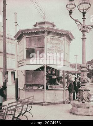 Das Alte Havanna. Ein Händler an der Straßenecke. Kuba. 1904 Stockfoto