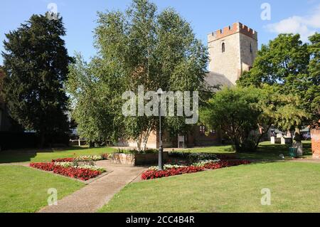 Thomas Plume's Library, Maldon, Essex, wurde von Dr. Plume im achtzehnten Jahrhundert an der Stelle der ruinierten Kirche St. Peter gegründet. Stockfoto