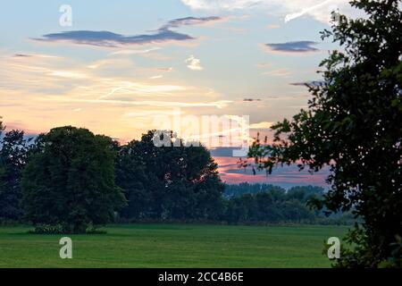 Sonnenuntergang in Linden Limmer Hannover Deutschland Stockfoto