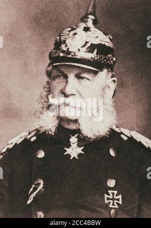 Wilhelm I. oder Wilhelm I. (1797 – 1888) Des Hauses Hohenzollern war König von Preußen aus 2. Januar 1861 und der erste deutsche Kaiser von 18 Januar Stockfoto