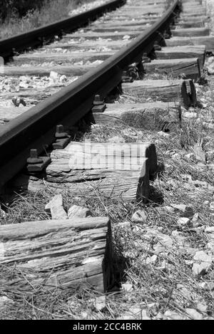 Sassari–Tempio-Palau eisenbahn Sardinien Stockfoto