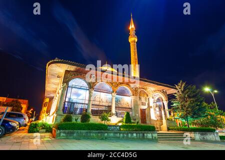 Hadji Ethem Bey Moschee oder Xhamia et'hem Beut ist ein Moschee am Skanderbeg Platz in Tirana Stadt in Albanien Stockfoto