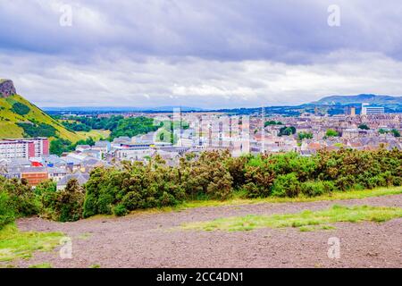 Edinburgh Schottland 5. Aug 2020 Ansicht von Edinburgh, Schottland, von Calton Hill aus gesehen Stockfoto