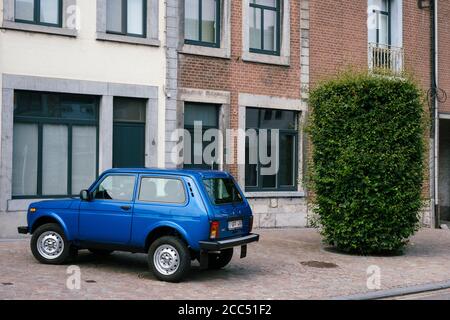 Ein Lada Niva 4x4 in Theux, Belgien Stockfoto