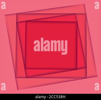 Schattierungen von rosa quadratischen Hintergrund Stockfoto