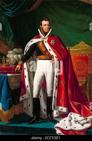 Wilhelm I. von den Niederlanden (1772-1843), Porträtmalerei von Joseph Paelinck, 1819 Stockfoto