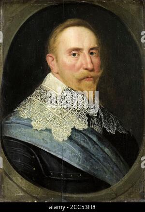 Gustav II Adolf (1594-1632), König von Schweden, Porträtmalerei nach Michiel Janszoon van Mierevelt, um 1633 Stockfoto