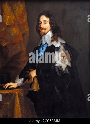 König Karl I. von England (1600-1649), Porträtmalerei von Anthony van Dyck, 1614-1641 Stockfoto