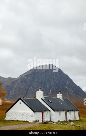 Black Rock Cottage in Ballachulish, Schottland Stockfoto