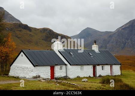 Black Rock Cottage in Ballachulish, Schottland Stockfoto