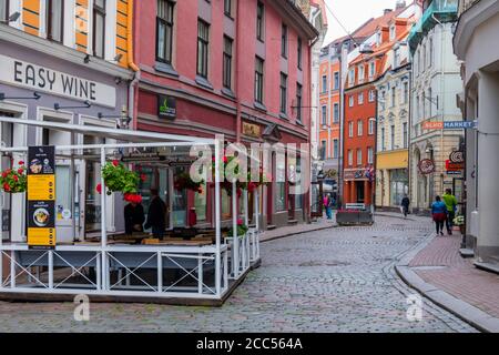 Audeju iela, Altstadt, Riga, Lettland Stockfoto
