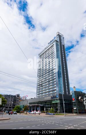 Radisson Blu Hotel, Centrs, Riga, Lettland Stockfoto