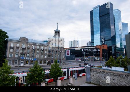 Tartu maantee, Maakri, Tallinn, Estland Stockfoto