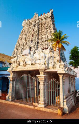 Thanumalayan oder Sthanumalayan Tempel ist eine wichtige Hindutempel in Suchindram in der Nähe von Kanyakumari in Tamil Nadu, Indien Stockfoto