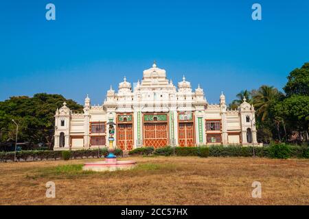 Jayachamarajendra oder jaganmohan Kunst Galerie im Zentrum der Stadt Mysore in Indien Stockfoto