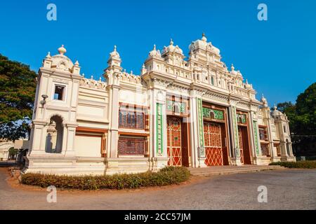 Jayachamarajendra oder jaganmohan Kunst Galerie im Zentrum der Stadt Mysore in Indien Stockfoto