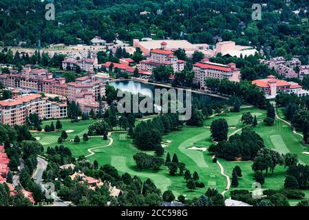 Das Broadmoor Resort Hotel, Colorado Springs, Colorado Stockfoto