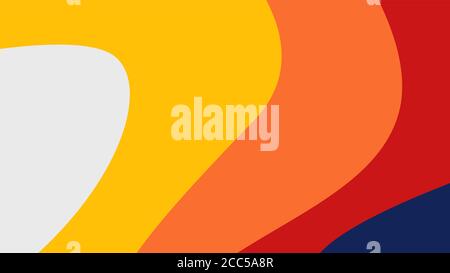 vektordarstellung eines abstrakten Hintergrunds mit bunten Wellen Stock Vektor