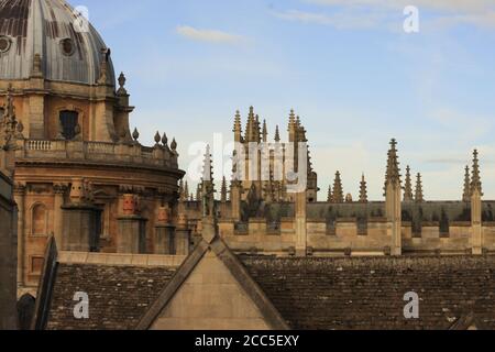 Türme und Dächer von Oxford, England Stockfoto