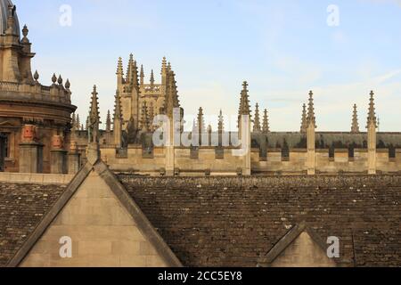 Türme und Dächer von Oxford, England Stockfoto