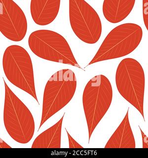 Herbstblätter nahtloses Muster. Stock Vektor