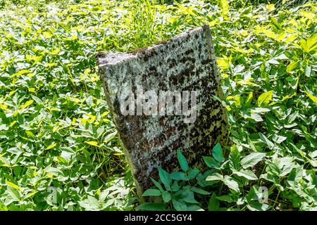 Der jüdische Friedhof in Třebíč aus der ersten Hälfte des 17. Jahrhundert in der UNESCO-Liste des Weltkulturerbes im Jahr 2003 Stockfoto