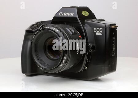 Canon EOS 650 slr 35-mm-Filmkamera Stockfoto