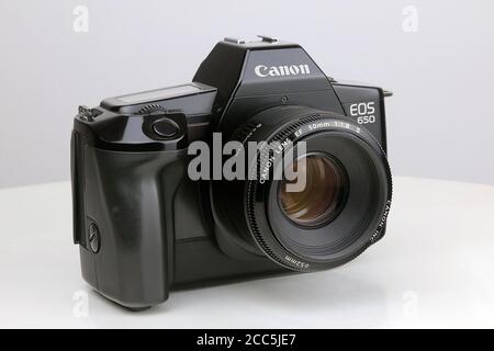 Canon EOS 650 slr 35-mm-Filmkamera Stockfoto