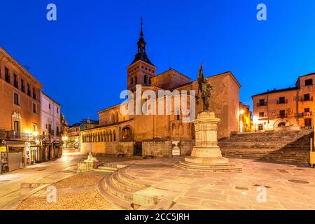 Kirche San Martin, Segovia, Kastilien und Leon, Spanien Stockfoto