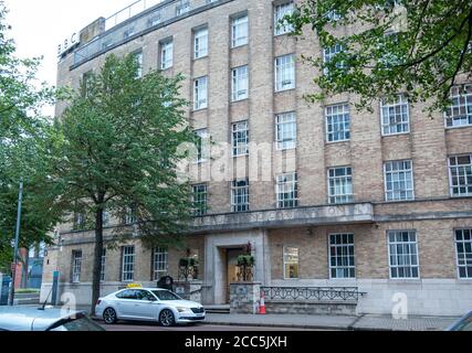 Belfast, Nordirland - 02. August 2020, Broadcasting House BBC im Stadtzentrum von Belfast Stockfoto