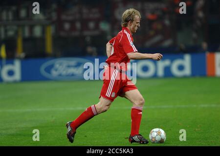 Mailand Italien, 11. März 2008,' G.Meazza' Stadion, UEFA Champions League 2007/2008 ,FC Inter - FC Liverpool : Dirk Kuijt in Aktion während des Spiels Stockfoto