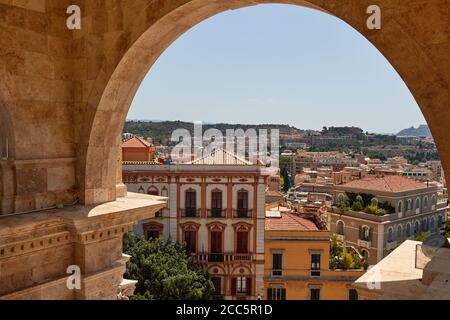 Panoramablick vom Bastione Saint Remy-Bogen Stockfoto