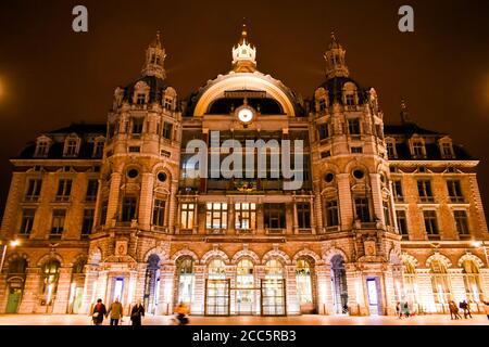 Antwerpen Hauptbahnhof Stockfoto