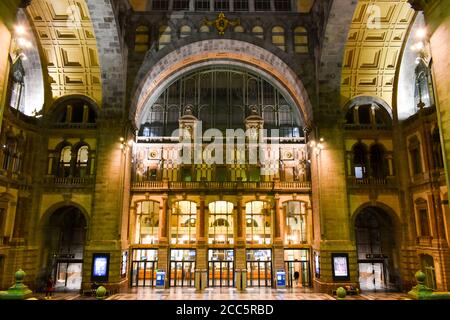 Antwerpen Hauptbahnhof Stockfoto