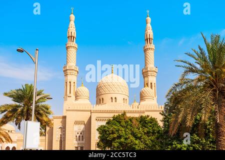 Jumeirah Moschee ist einer der wichtigsten Moschee in der Stadt Dubai in den VEREINIGTEN ARABISCHEN EMIRATEN Stockfoto